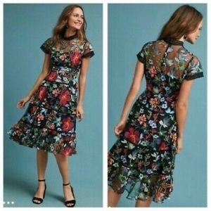 Anthropologie, Vone embroidered dress
